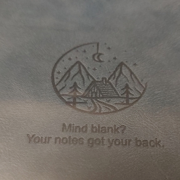 Mountain Design Blue Spiral Notebook - Picture 3 of 6